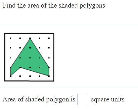 Please find the area of of the shaded polygon-example-1