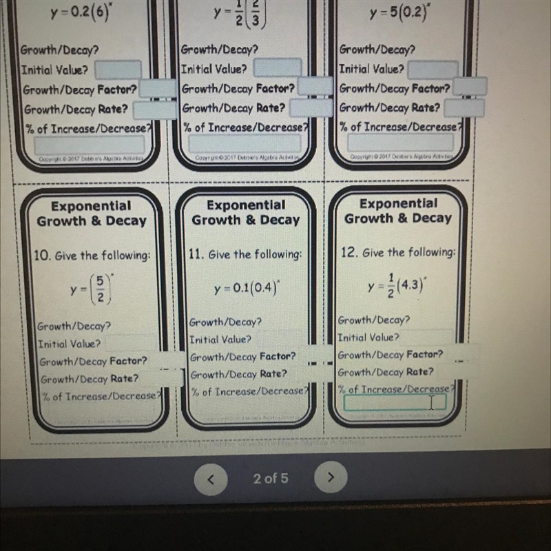 Answer each question Choose if growth or decay where indicated-example-1