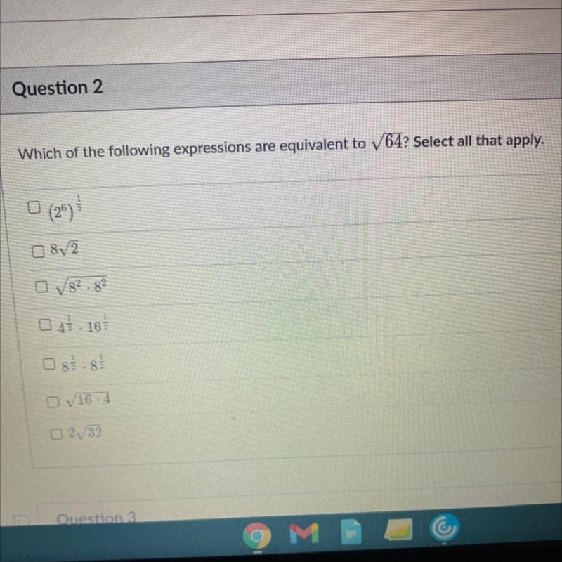 Which of the following expressions are equivalent to-example-1