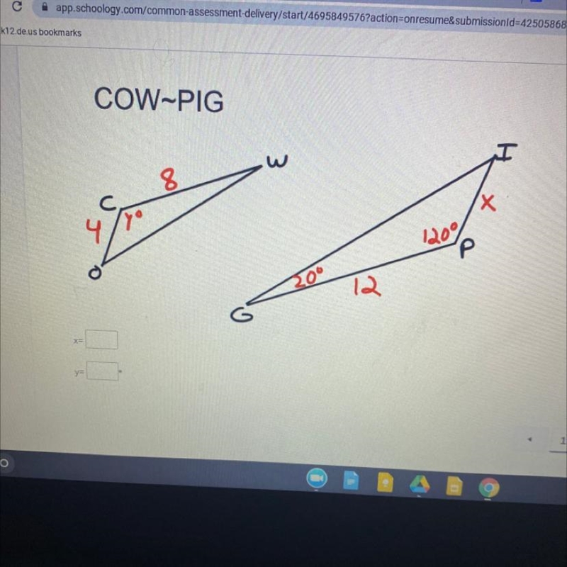 Can someone tell me what x and y would be-example-1