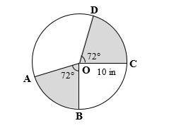 Find the area of the shaded regions. Give your answer as a completely simplified exact-example-1