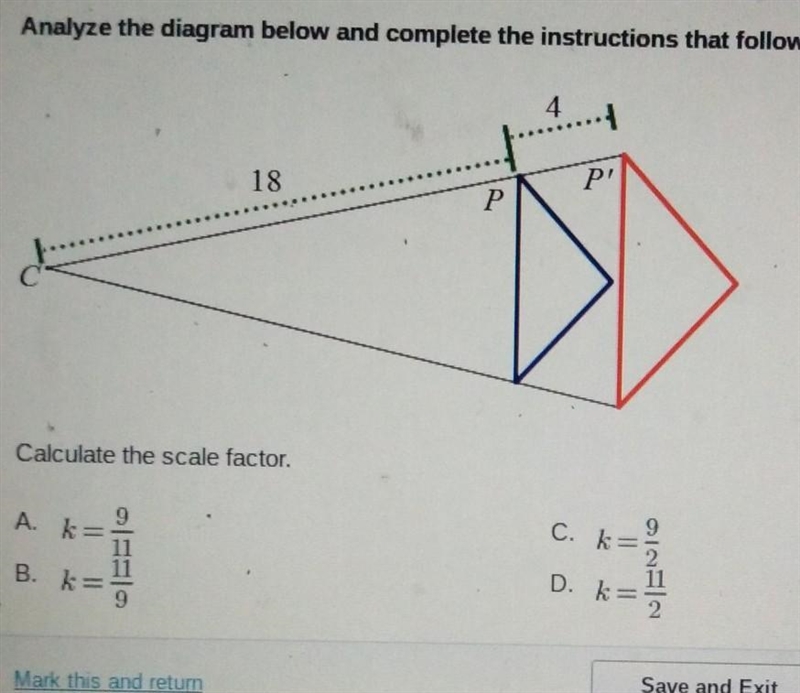 Calculate the scale factor will mark branylis​-example-1