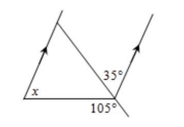 Find the value of x... Please look at the attachment below-example-1