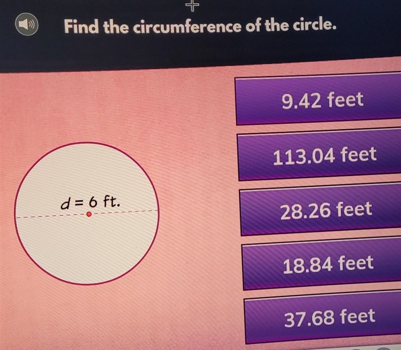 Find the circumference of the circle.​-example-1