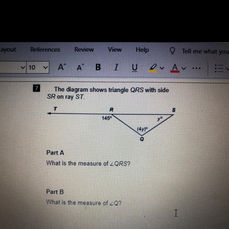 What is the measure of angle QRS-example-1