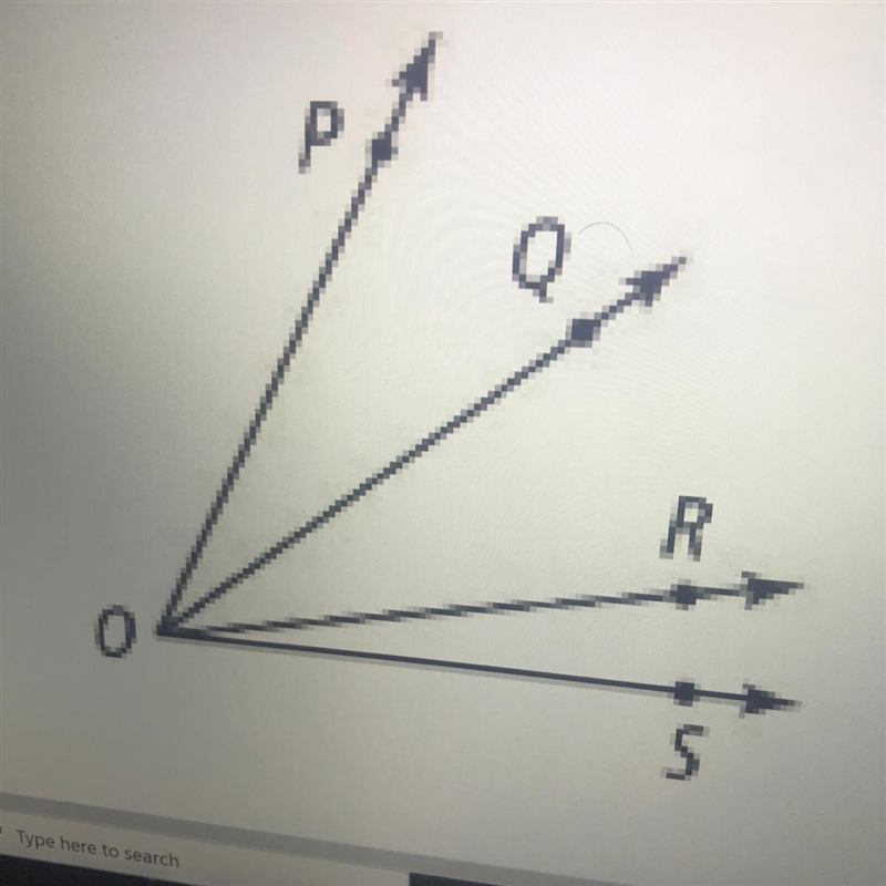 NEED HEPL ASAP. If mZPOQ = 19, and mZQOR = 31 and mZROS = 15, what is mZPOS?-example-1