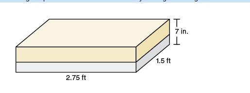 The figure shows a gas tank in the form of a rectangular prism that is 40% full. How-example-1