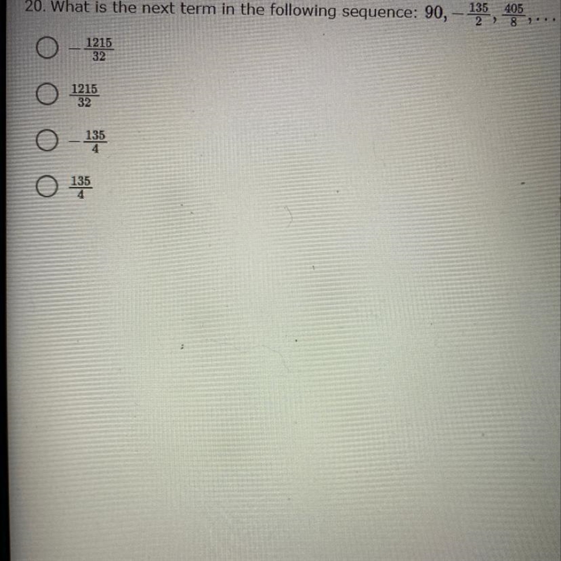 20. What is the next term in the following sequence: Please hurry-example-1