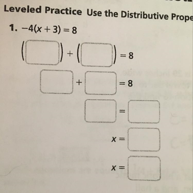 -4(x+3)=8 show work please-example-1