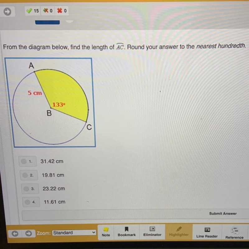 From the diagram below, find the length of AC. Round your answer to the nearest hundredth-example-1