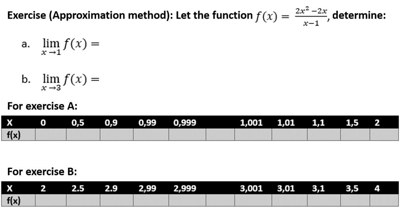 Function limits: Exercise approximation method-example-1