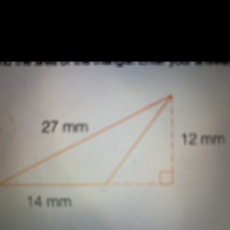 Find the area of the triangle. Enter your answer in the box.-example-1