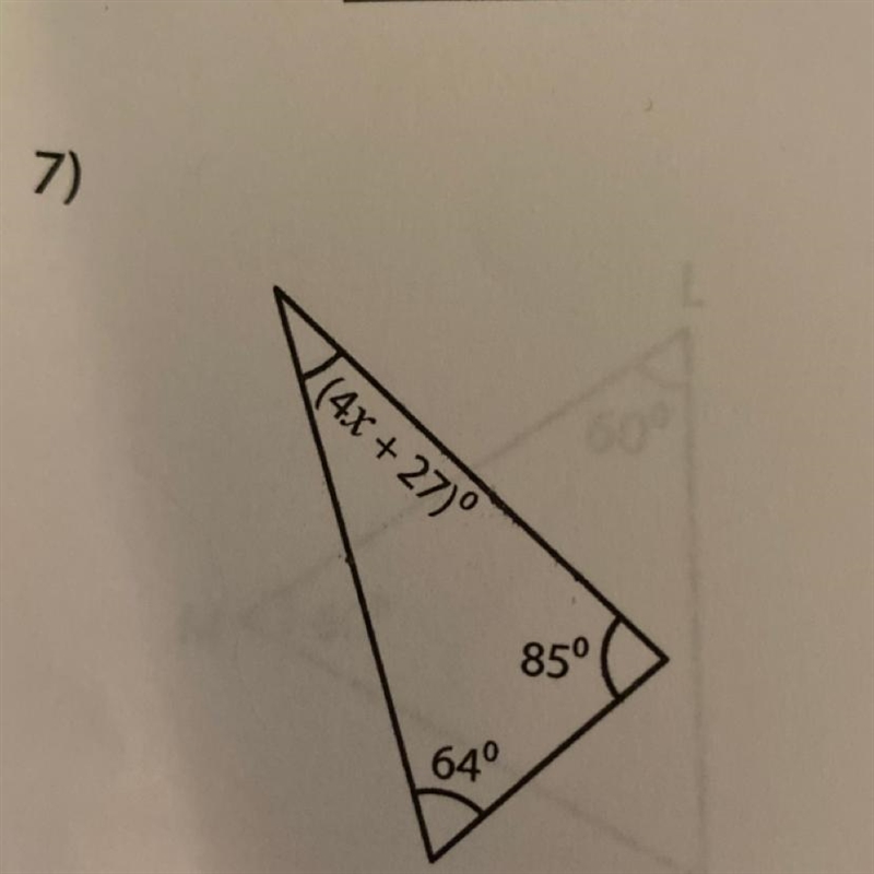 (easy math question please help) find the value of x question #7-example-1