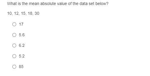 What is the mean absolute value of the data set below? pls answer ASAP-example-1