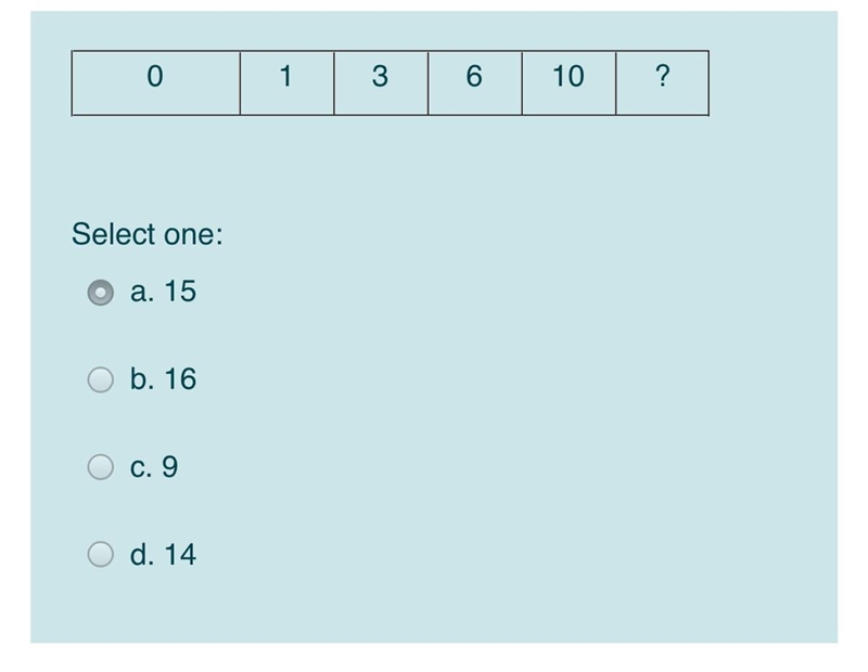 A. 15 b. 16 c. 9 d. 14-example-1