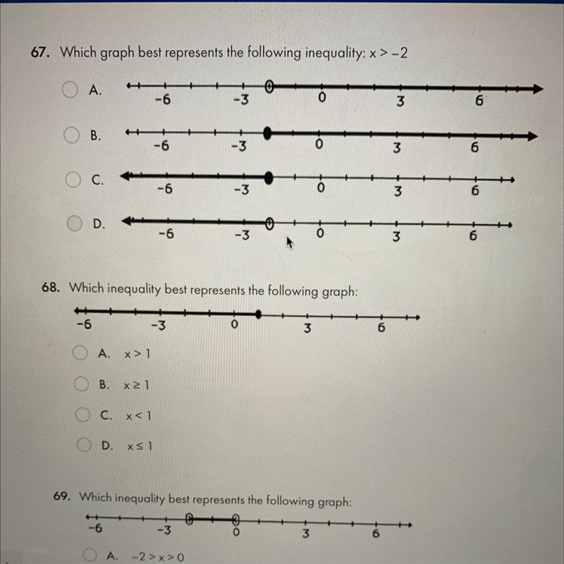 Hello! i need help with question 67 & 68-example-1