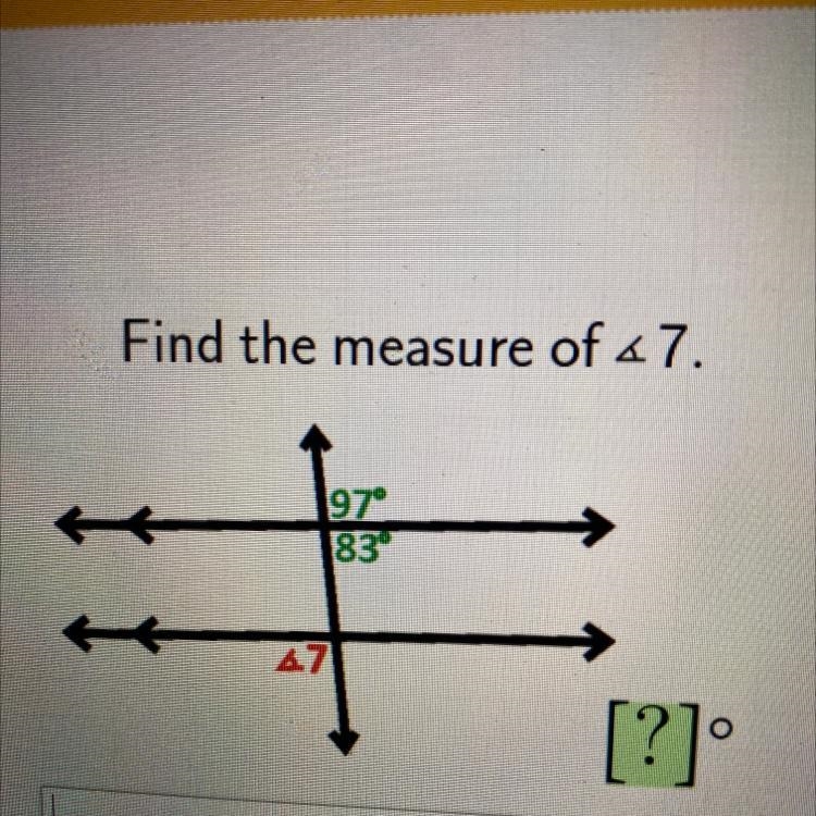 Find the measure of 7-example-1