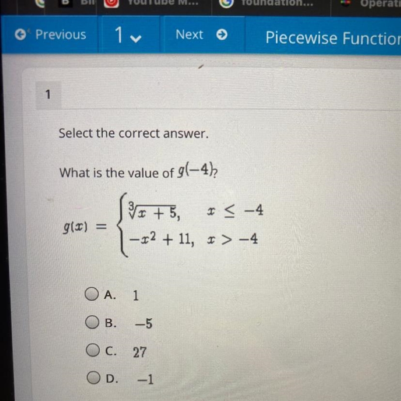 What is the value of g(-4)?-example-1