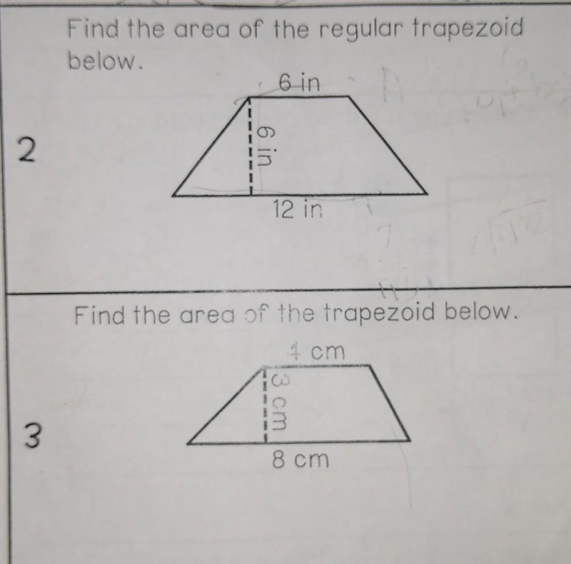 PLEASE HELP!!! Area of trapezoids and triangles ​-example-1