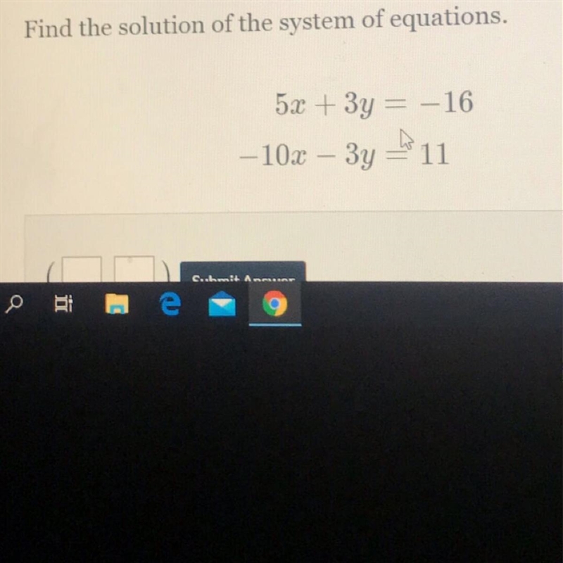 Find the solution of the system of equations.-example-1