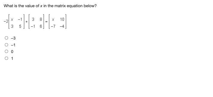 Which is a coefficient matrix for the system of linear equations?-example-1