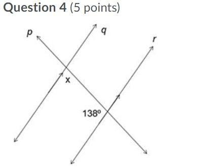 Find the value of x in the given figure using properties of parallel lines.-example-1