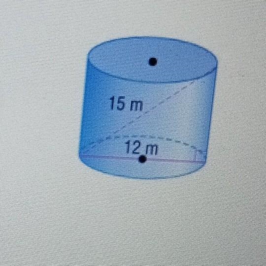 Find the volume if the cylinder. round to the nearest tenth if nessesary. A. 627.5m-example-1