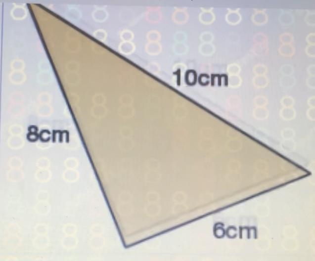 Classify each triangle as a right triangle or not a right triangle. Have a great day-example-1