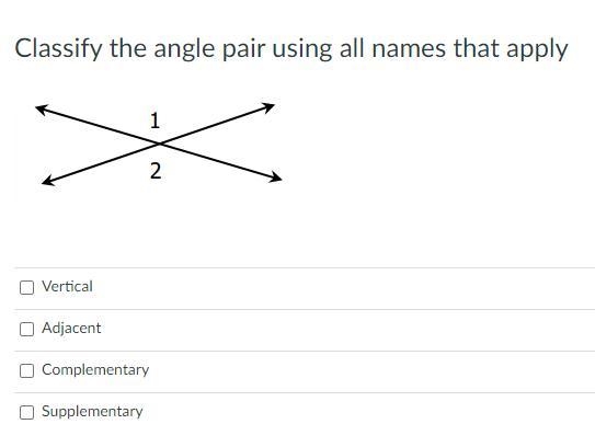 Classify the angle pair using all names that apply-example-1