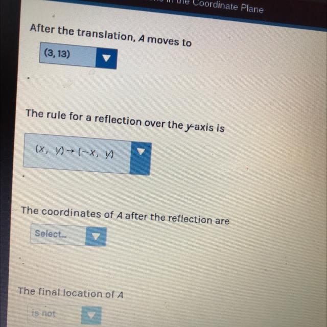 The coordinates of A after the reflection are-example-1