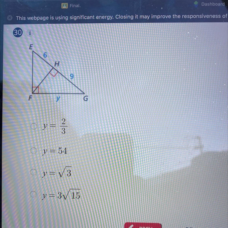 Find the value of y ? thank youuuuu-example-1