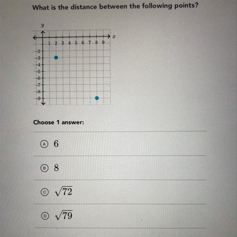 What is the distance between the following points?-example-1