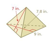 Find the area of ​​the base of the triangular base pyramid.-example-1