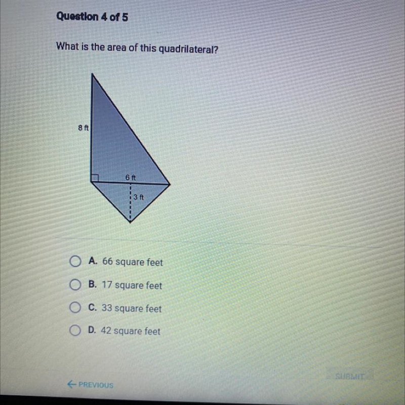 What is the area of this quadrilateral?-example-1