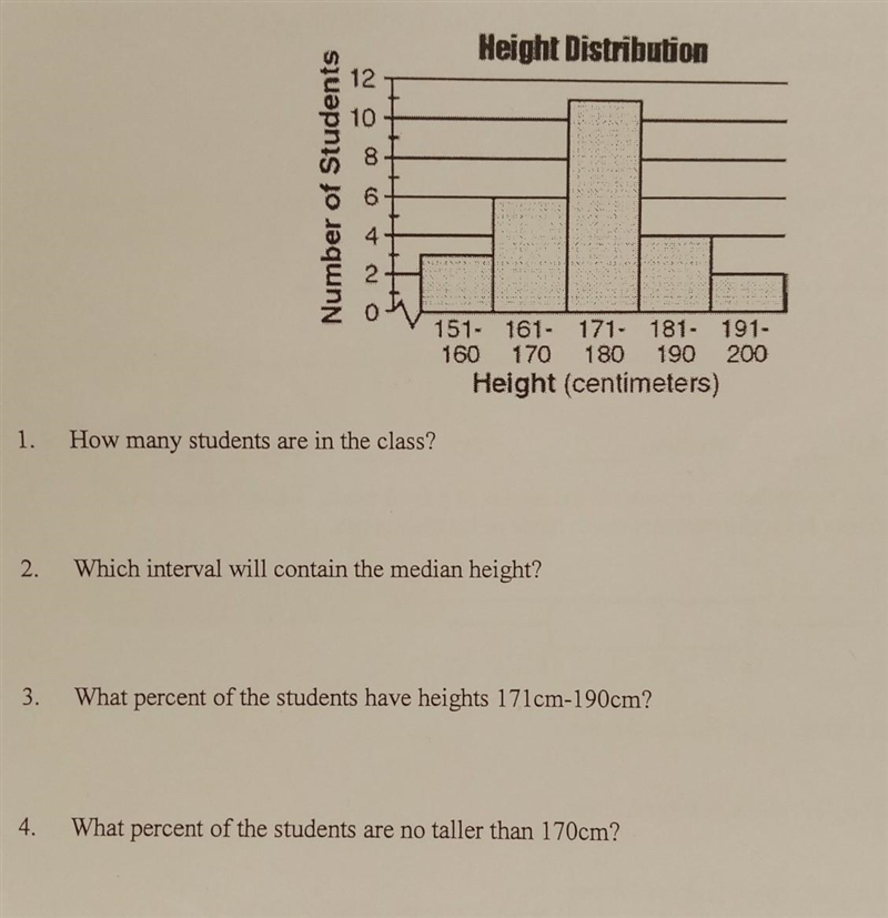 The histogram below shows the height distribution for students in a high school math-example-1