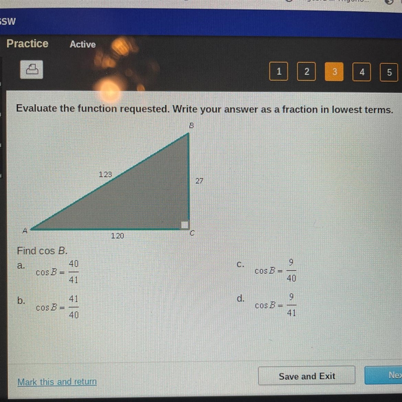 Evaluate the function requested. Write your answer as a fraction in lowest terms. B-example-1