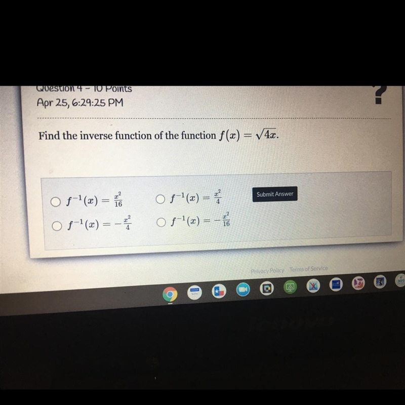 Inverse function of the function...? I’m slowly losing my mind...-example-1