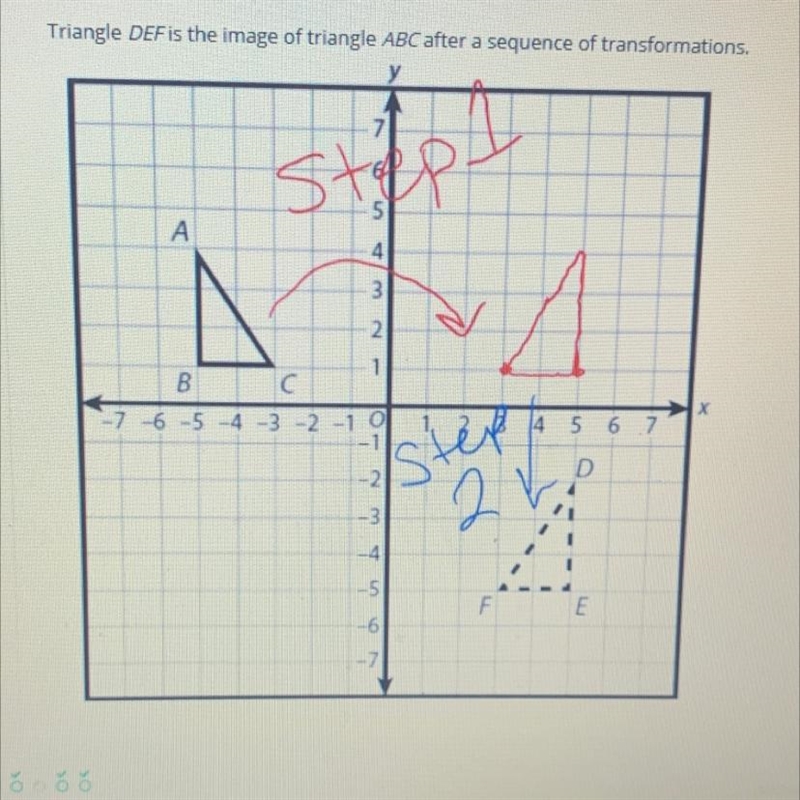 Does anyone know what this is?!?! describe the transformation that occurs-example-1