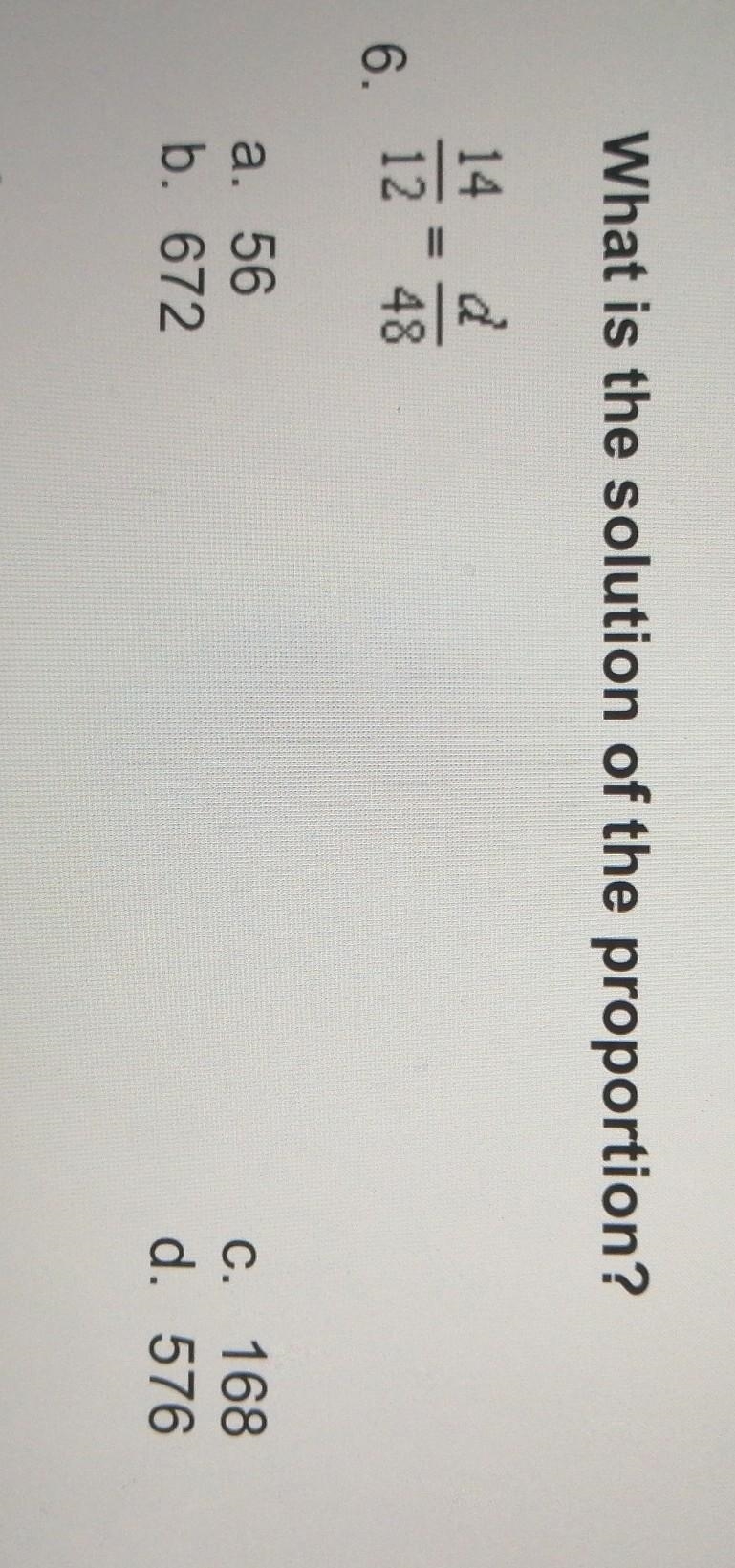 Can you please help with this question what is the solution of the proportion? 14/13 = d-example-1