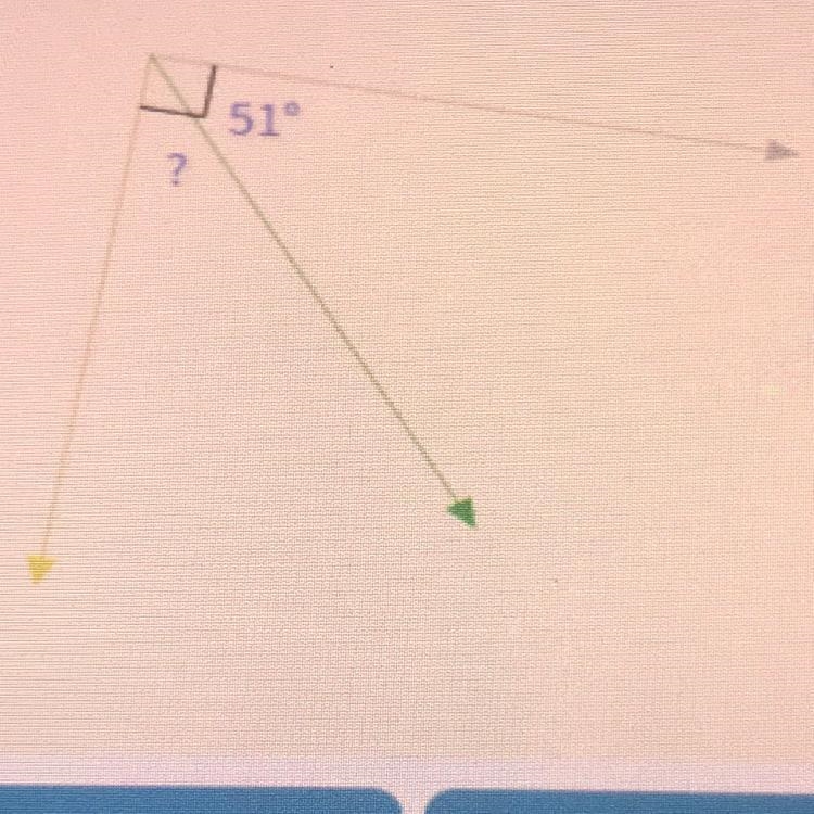 What type of angle is this? A. Straight angle B. Supplementary C. Complementary ​-example-1