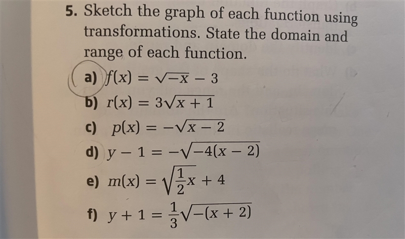 I did this question (5 a) on sketching transformations, but when I graphed it it was-example-1