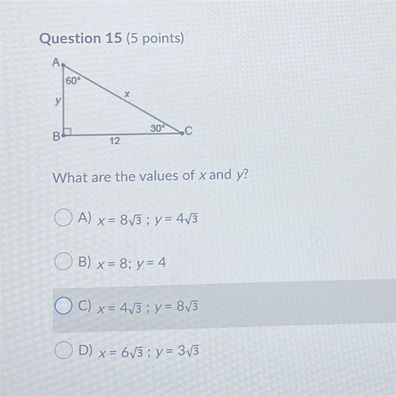 What are the values of x and y?-example-1