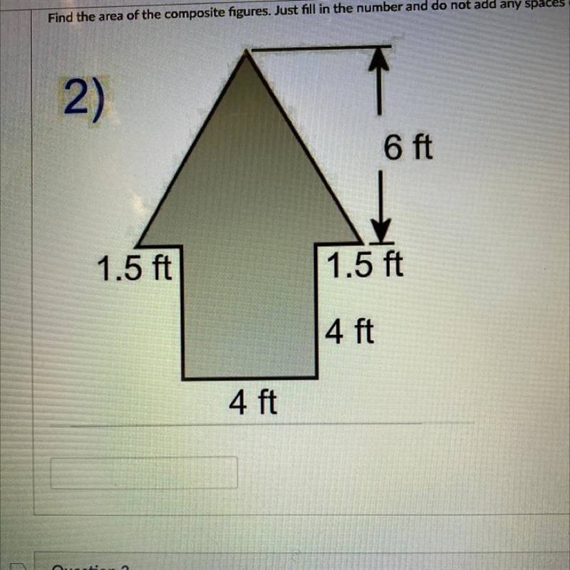 Can someone help me find the area of this shape.-example-1