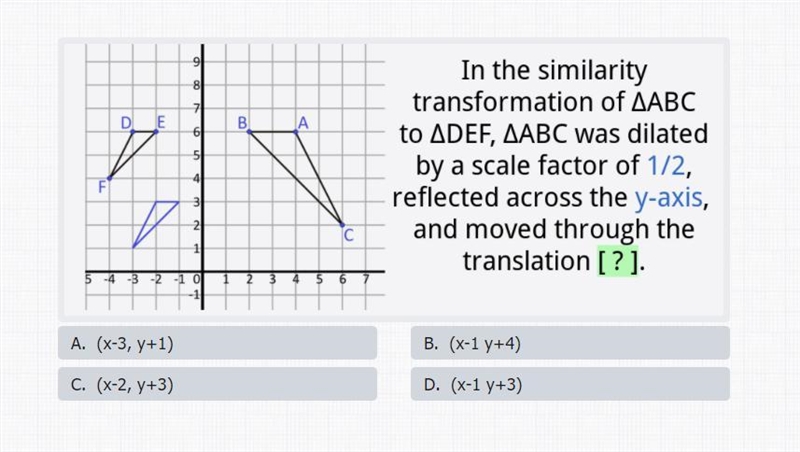 What translation was the similarity moved through ?-example-1