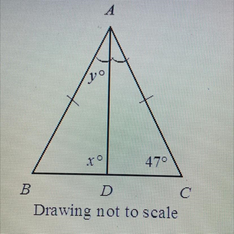 What is the value of x and y?-example-1