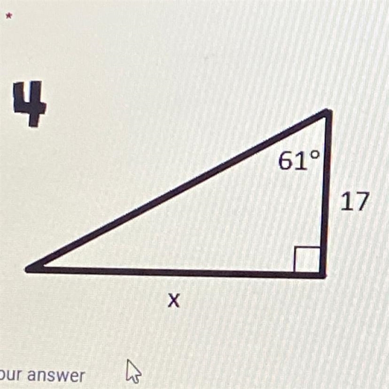 Find the value of x. Round the nearest tenth-example-1