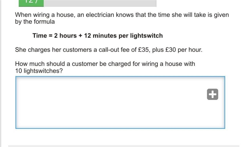 When wiring a house, an electrician knows that the time she will take is given by-example-1