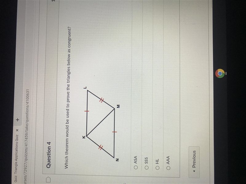 What theorem can be used to prove the triangles below are congruent?-example-1