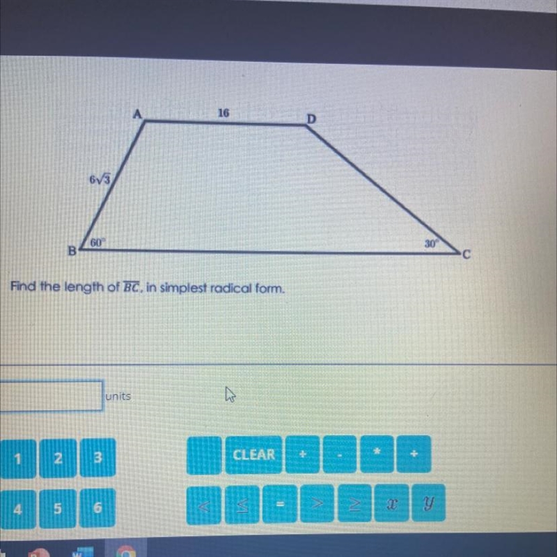 Find the length of BC, in simplest radical form.-example-1