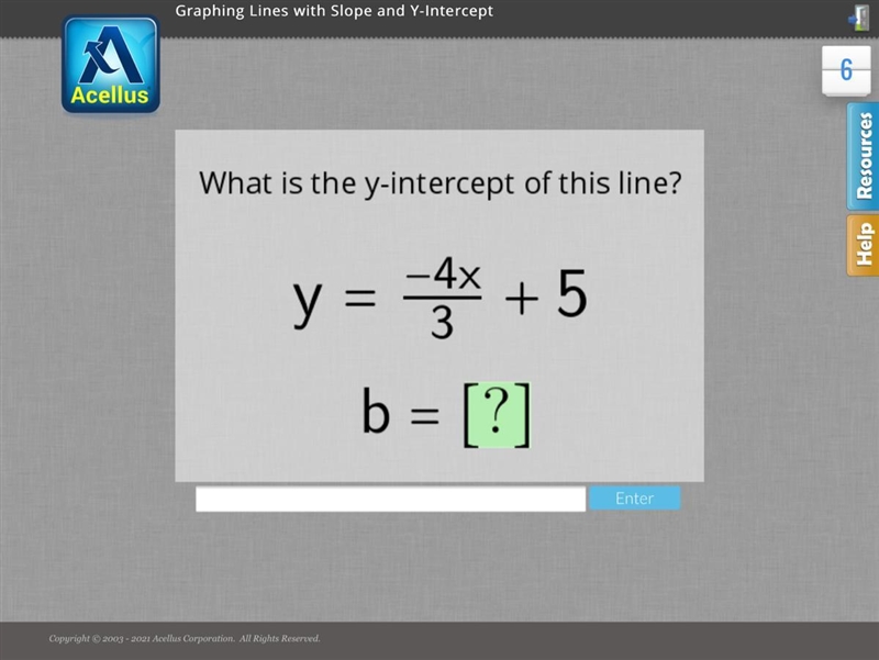 What is the y-intercept of this line? Acellus, 10 points for answer.-example-1